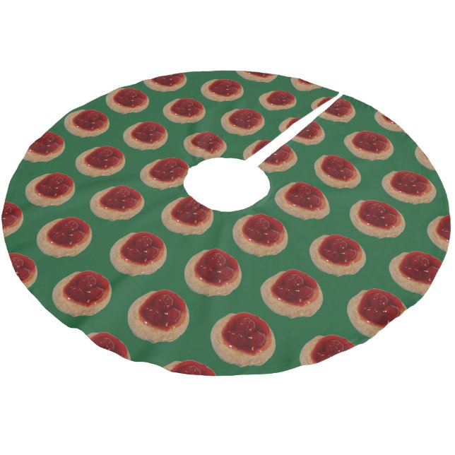 Cherry Kolache tree skirt (Angled)