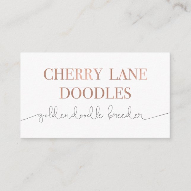Cherry Lane Doodles Business Card (Front)