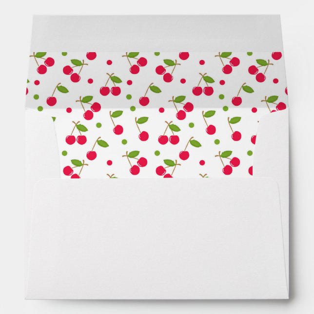 Cherry Lined Envelope (Back (Bottom))