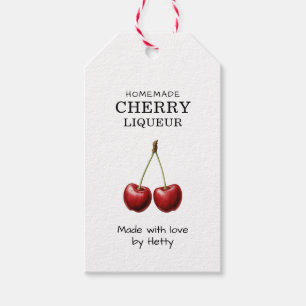 Cherry liqueur label for your homemade recipes!
