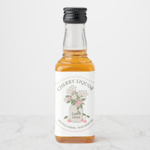 Cherry Liquor Homemade Liquor Bottle Label