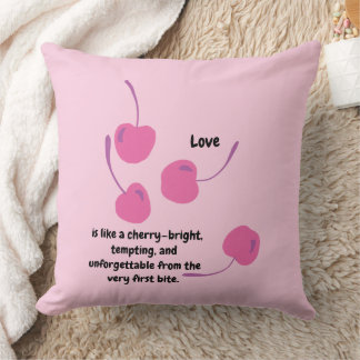 Cherry Love – Pop Art Cherries - Valentine’s Day Cushion