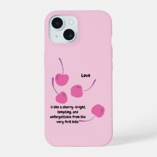 Cherry Love – Pop Art Cherries - Valentine’s Day iPhone 15 Case