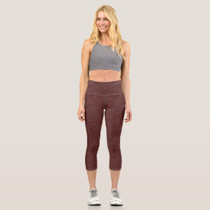Cherry Mahogany Elegant and Stylish Bliss Leggings