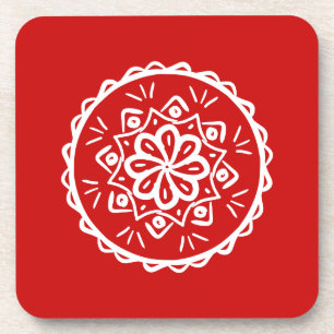 Cherry Mandala Coaster