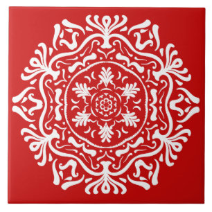 Cherry Mandala Tile