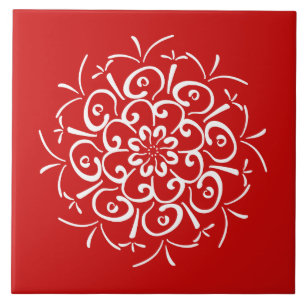 Cherry Mandala Tile