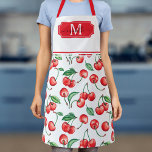 Cherry Monogram Initial Apron<br><div class="desc">Unveiling the Cherry Monogram Apron, a marriage of style and functionality, just perfect for the modern home maestro. This isn't just a basic kitchen accessory, it's a personal style statement that keeps you clean and chic while you whip up your culinary masterpieces. Embellished with an elegant monogram design, it gives...</div>