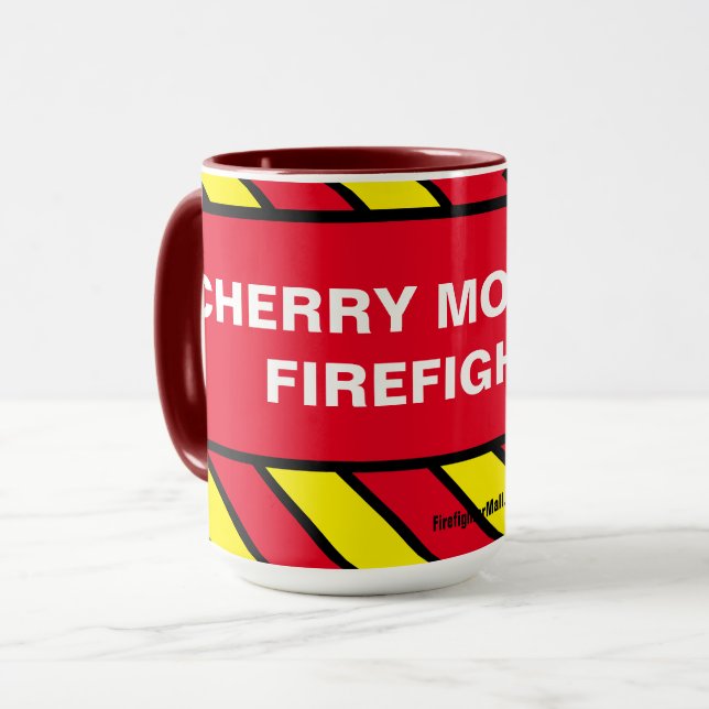 CHERRY MOUNTAIN FIREFIGHTER MUG (Front Left)