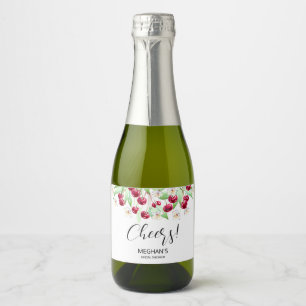 Cherry Much Bridal Shower  Sparkling Wine Label