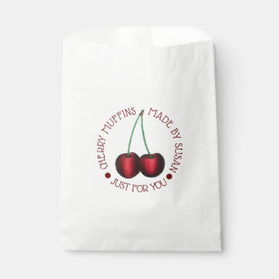Cherry Muffins Baked Goods Homemade with Love By Favour Bags