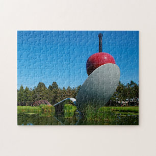 Cherry on a Spoon Minnesota. Jigsaw Puzzle