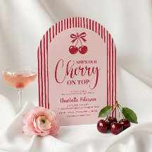 Cherry on Top arched Baby Shower
