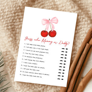 Cherry on Top Baby Shower Guess Who Game