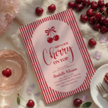 Cherry on Top Baby Shower