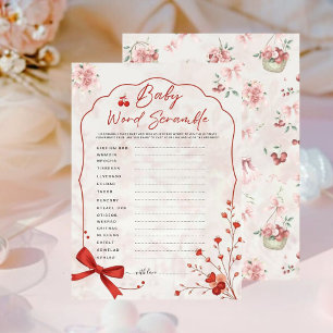 Cherry on Top Baby Word Scramble Game   Pink Bow 