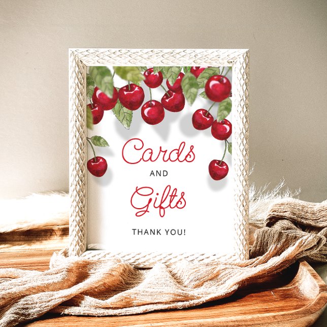 Cherry On Top Cherry Sweet Cards and Gifts Poster (Creator Uploaded)