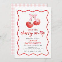 Cherry on Top coquette bachelorette party