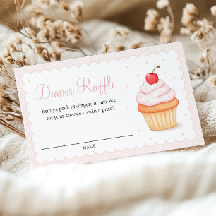 Cherry on Top Diaper Raffle Enclosure Card