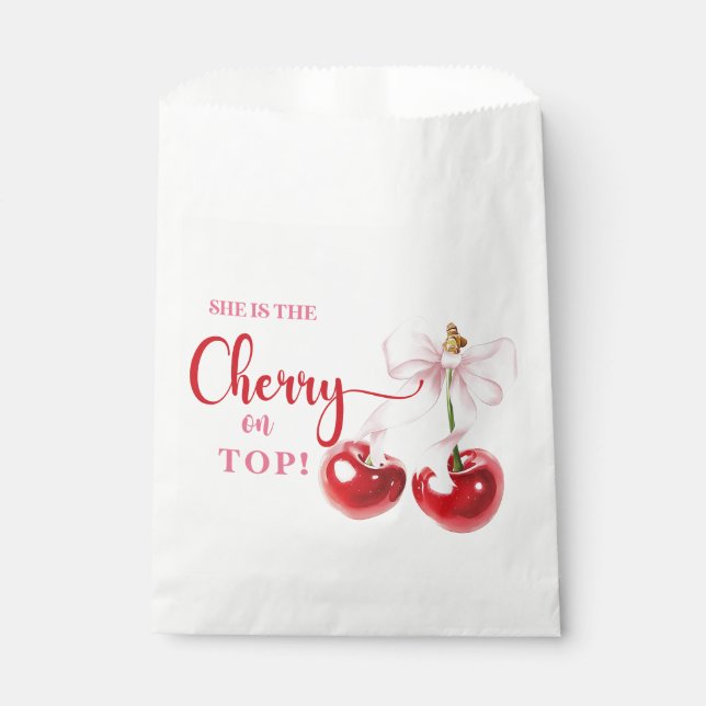 Cherry on Top Favour Bags (Front)