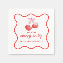 Cherry on Top Pink Bow Bachelorette
