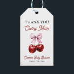Cherry On Top Pink Bow Bridal Shower Thank You Gift Tags<br><div class="desc">Add a personal touch to your bridal shower favours with our Cherry On Top Pink Bow Bridal Shower Thank You Favour Tags. These charming tags feature a playful cherry design and a delicate pink bow, beautifully complementing your bridal shower theme. Ideal for attaching to gift bags, boxes, or individual treats,...</div>