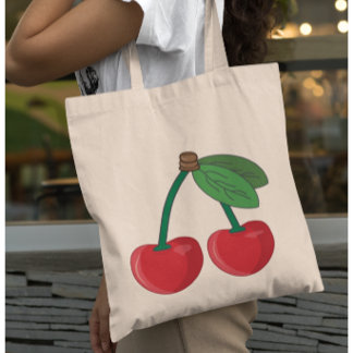 Cherry on top tote bag
