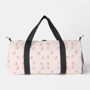 Cherry Outline Minimalism Duffle Bag