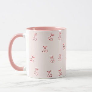 Cherry Outline Minimalism Mug