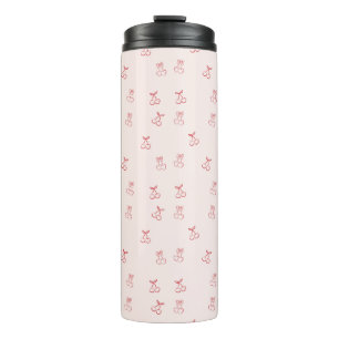 Cherry Outline Minimalism Thermal Tumbler