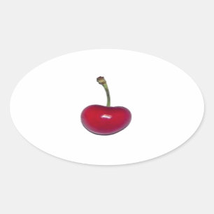 Cherry Oval Sticker