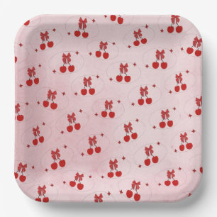 Cherry Paper Plate