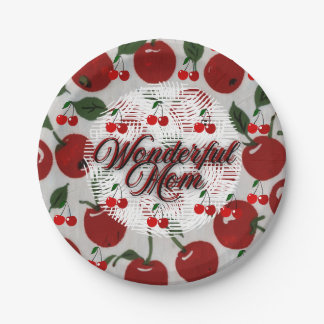 cherry paper plate