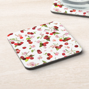 Cherry Pattern 1 Coaster