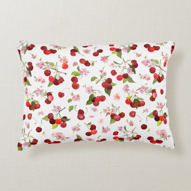 Cherry Pattern 1 Decorative Cushion (Front)