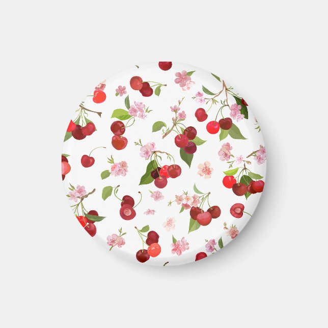 Cherry Pattern 1 Magnet (Front)