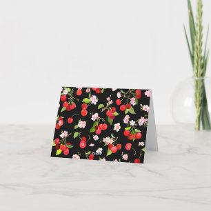 Cherry Pattern 1 Note Card