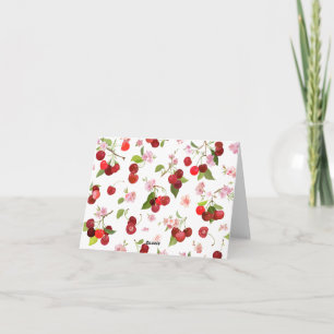 Cherry Pattern 1 Note Card