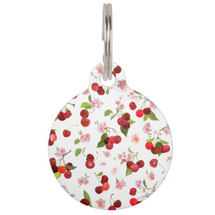 Cherry Pattern 1 Pet Tag