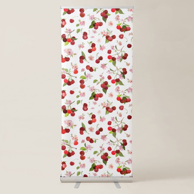 Cherry Pattern 1 Retractable Banner (Front)