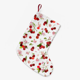 Cherry Pattern 1 Small Christmas Stocking