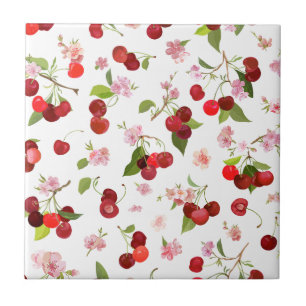 Cherry Pattern 1 Tile