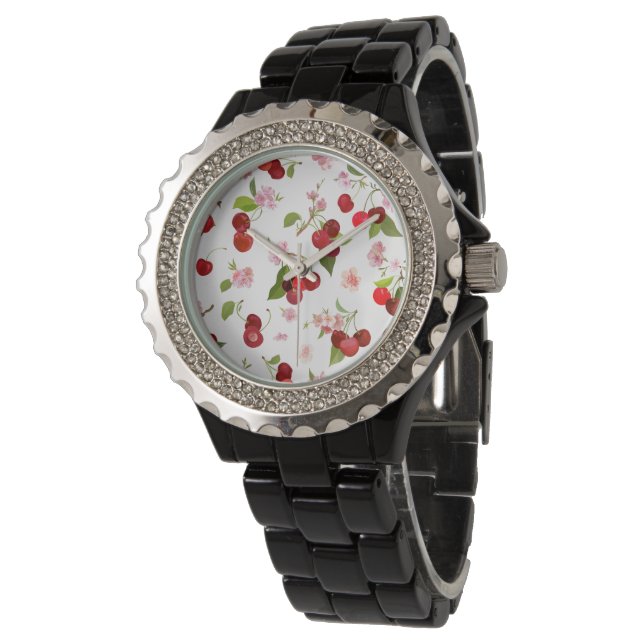 Cherry Pattern 1 Watch (Angled)