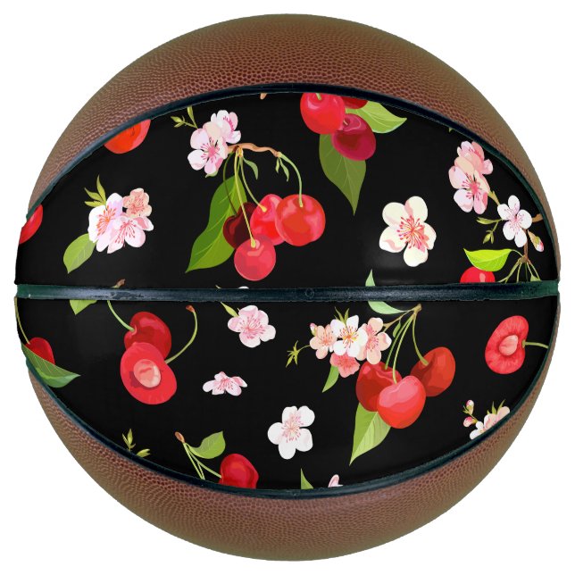 Cherry Pattern 2 Basketball (Front)