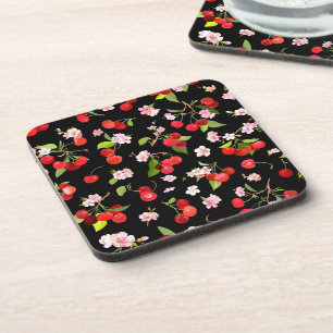 Cherry Pattern 2 Coaster