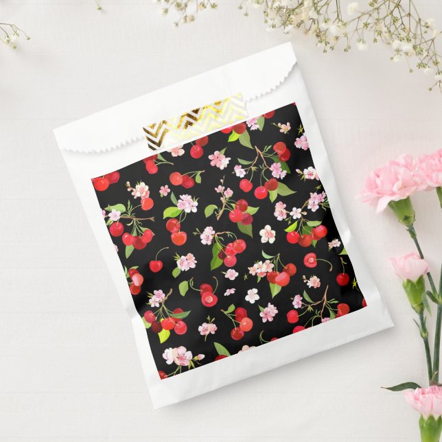 Cherry Pattern 2 Favour Bags (Sealed)