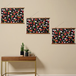 Cherry Pattern 2 Hanging Tapestry