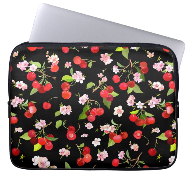 Cherry Pattern 2 Laptop Sleeve (Front)