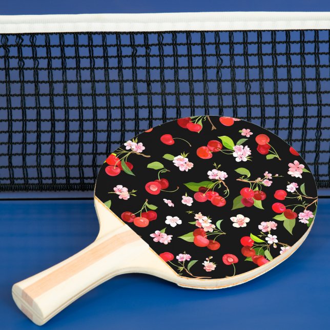 Cherry Pattern 2 Ping Pong Paddle (Insitu)