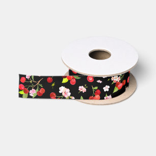 Cherry Pattern 2 Satin Ribbon